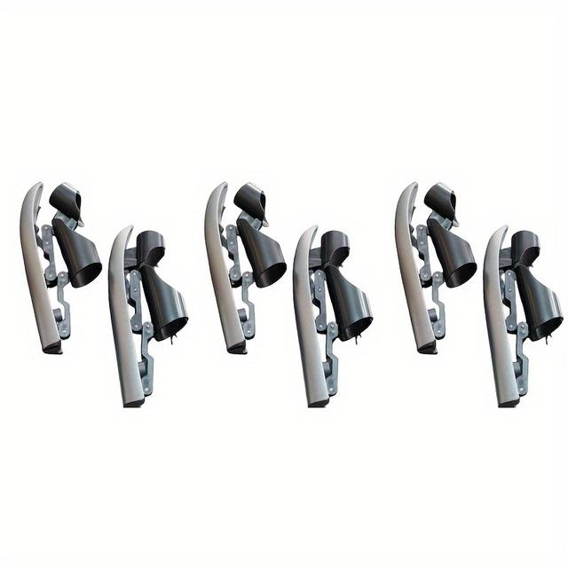 TEMU 6pcs Retractable Claw Props - Realistic Pop-up Finger Knives, White Pp Material, Ideal For Cosplay & Halloween Costumes, Parties, Birthday Pranks, Thanksgiving & Christmas Gifts