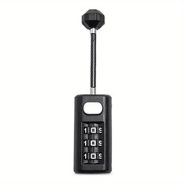 TEMU 1pc 3-digit Combination Lock - Resettable Digital Combination Lock, Suitable For Backpacks, Zippers, Suitcases, Dorm Cabinets - Durable And Solution