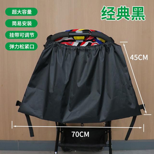 TEMU The Stroller Hanging Bag Is A Must-have For Moms On The Go, Up Hands With Its Multifunctional Storage Capabilities. This Bag Can Hold Essentials Like Bottles, Diapers, Wipes, And Small Toys