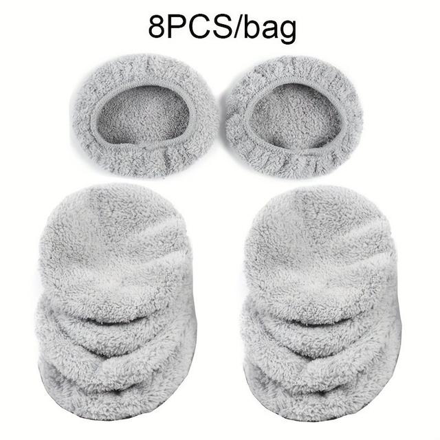 TEMU 8pcs/12pcs, Suitable For Cleaning Robot Cloth Cover , Household Mop Cloth Cover, Reusable Washable Cleaning Cloth Cover, Cleaning Supplies, Cleaning Accessories, Christmas Supplies