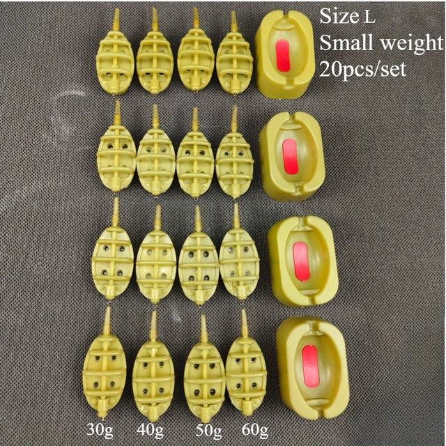 TEMU 20pcs Set Of European-style Baiting Tools And Storage Trays For Fishing Gear