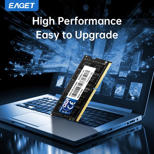 TEMU 【EAGET】ノートPC専用DDR4 RAM。16GBまたは8GBのがあり、速度は2666Mhzまたは3200Mhz。CL22 1.2V SODIMM 260ピンメモリで、ノートブックに最適。Intel CoreおよびAMD Ryzenプロセッサに対応。