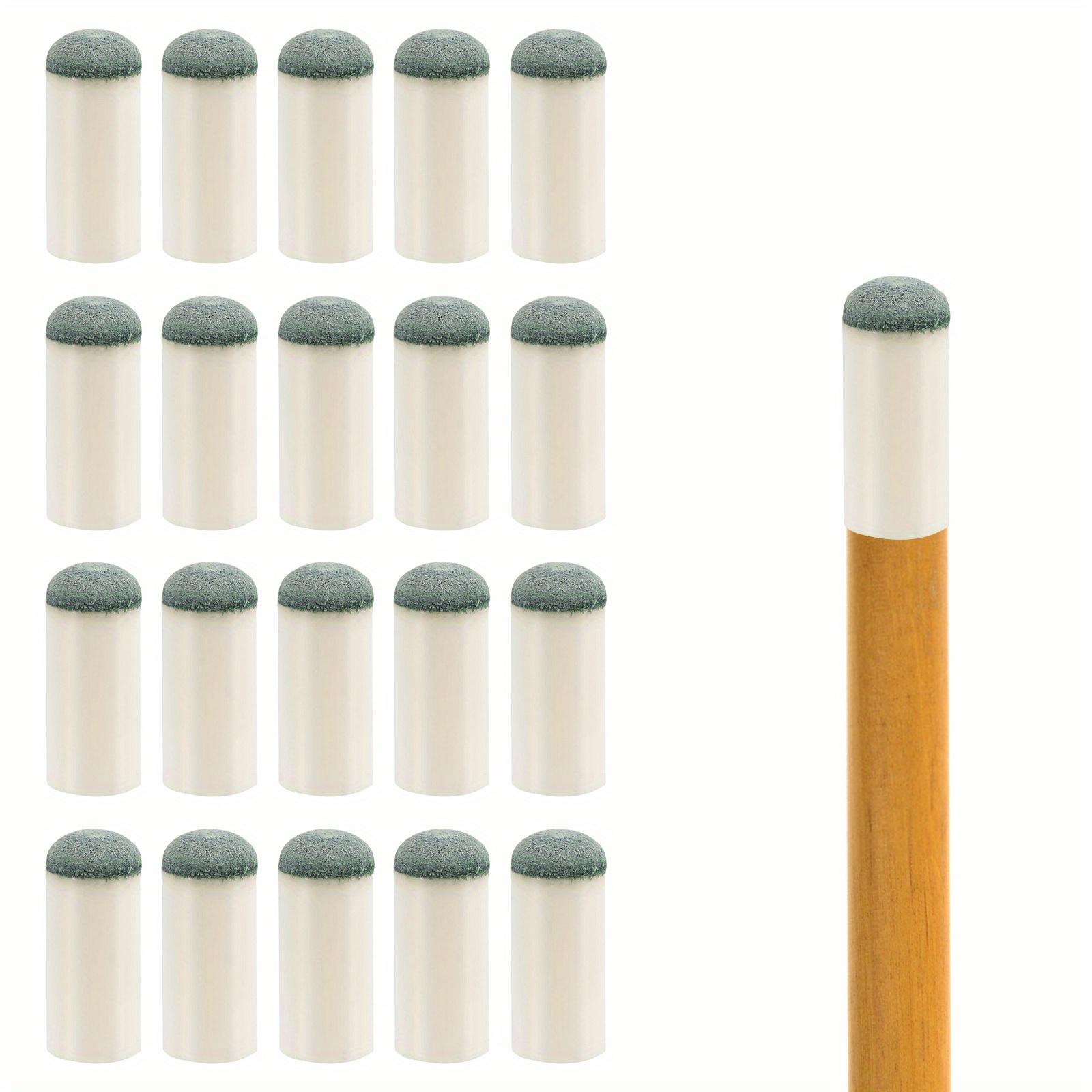 TEMU 20/40pcs Billiard Cue Tips 12mm, 0. 47in Pool Cue Stick Tips Billiard Cue Tips Replacement Kit Slip On Pool Cue Tips Pool Table Accessories For Lp Century Snooker & Billiards