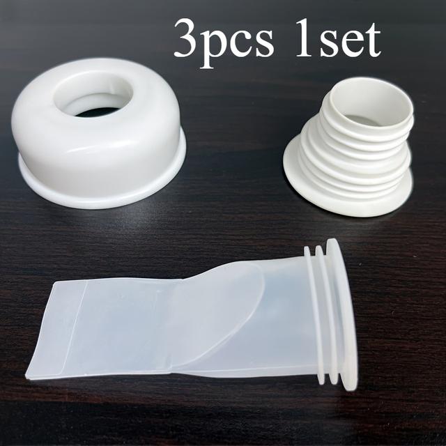 TEMU 3pcs 1set Sewer Odor Stopper With Decorative Cover - Plastic Pipe Sealing Plug And Silicone Floor Drain Insect Proof For Bathroom Sink Kitchen Sink