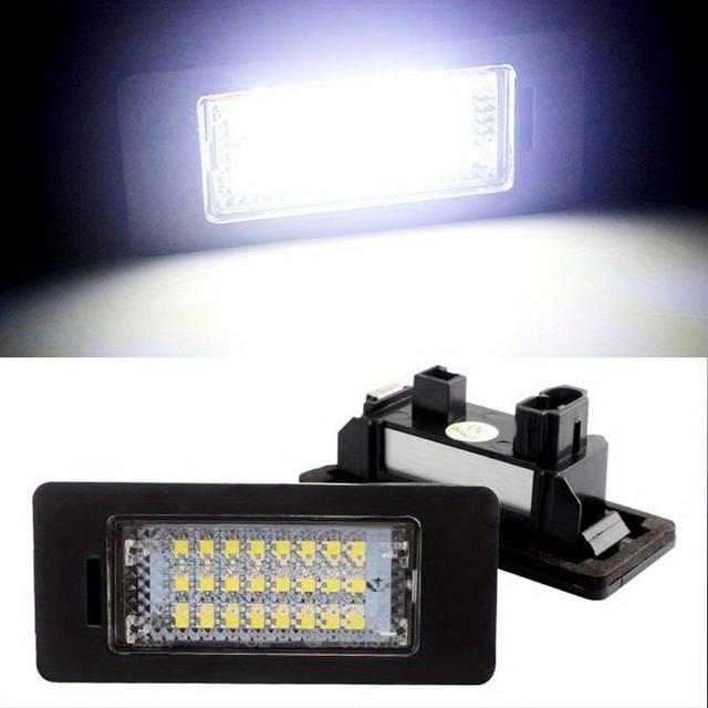 TEMU 24LED registreringsskyltsbelysning vit för BMW E92/E93/E39/E60/E70/E71/X6/E88, passar till 63267165646, 63267193293