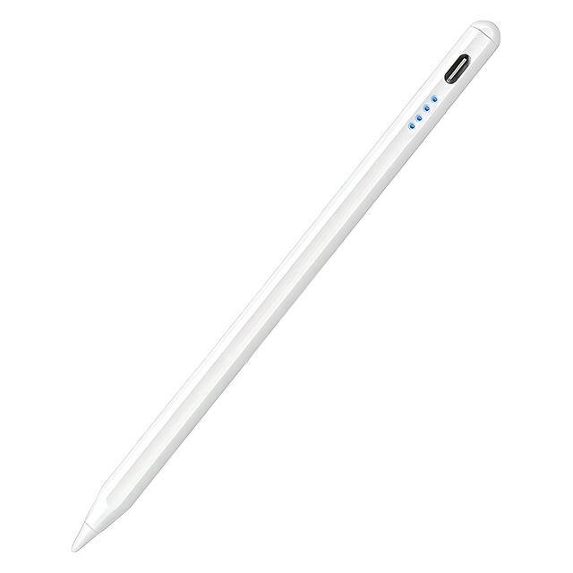 TEMU Rechargeable Palm Rejection Stylus Pen For Ipad (2018-2024) - Sleek , For Ipad Air 3/4/5, For Ipad 6/7/8/9, For Ipad Mini 5, For Ipad Pro 11/12.9" - Ideal Writing & Drawing, Touch Pen