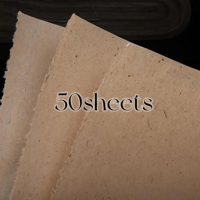TEMU 50 Sheets Of Thick, Handmade Rice Paper, Made Fibers, Ideal For Practicing Cursive And Writing, Copying Texts, Calligraphy, Chinese Art, And Script Styles, Suitable For Crafting