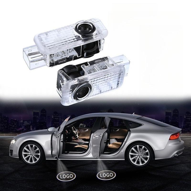 TEMU 2pcs Led Car Door Welcome Lights/door Puddle Lights/hd Pedal Lights For A4 B6 B8 A1 A3 A6 C5 A5 A8 80 A7 Q3 Q5 Q7 Tt R8 Lights, Without Battery