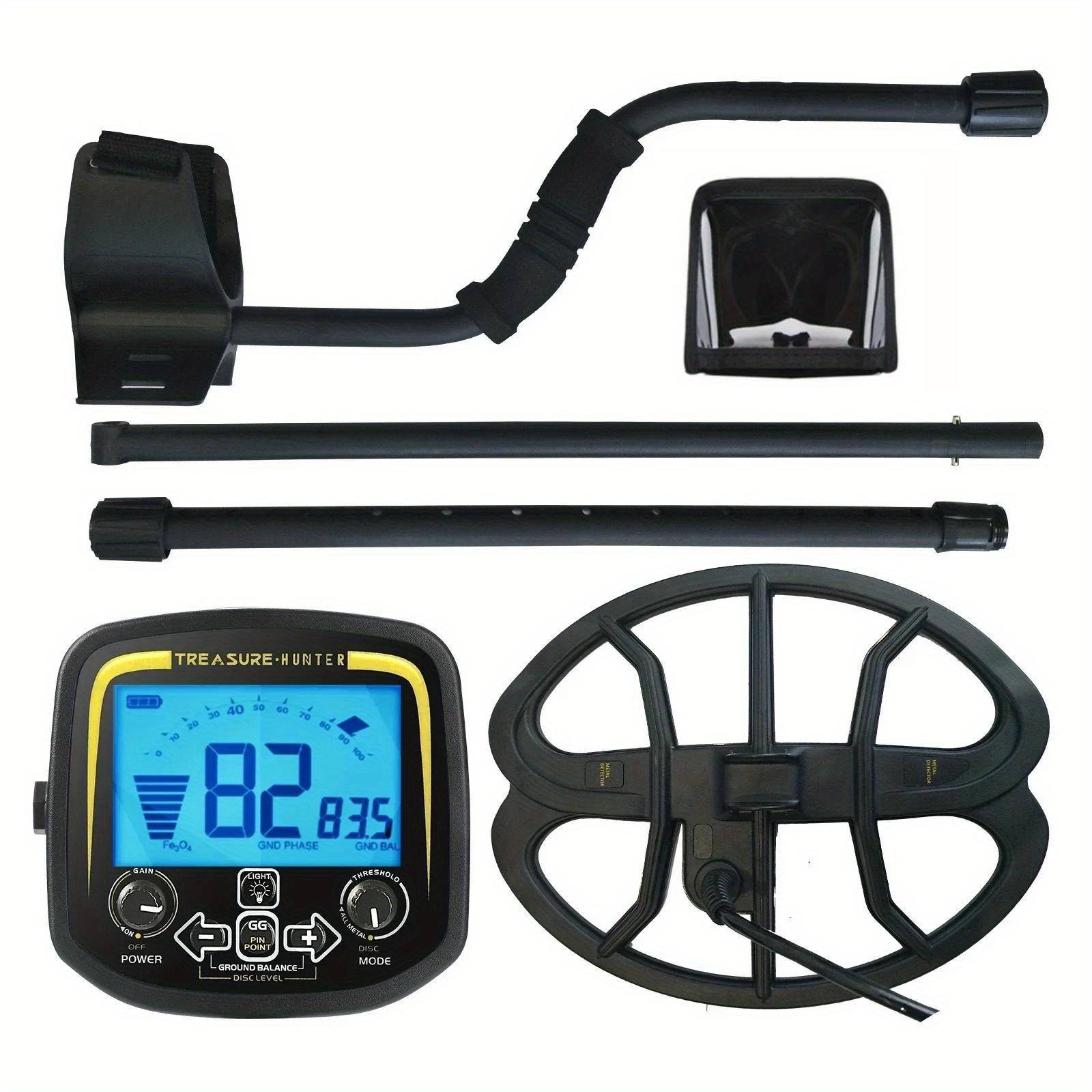TEMU Treasure Hunter Gx850 11inch Coil Metal Detector Professional Underground Ip68 Waterproof Golden Detector Pinpointer High Sensitive