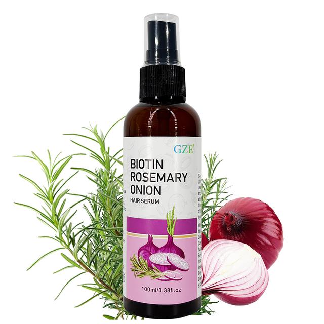 TEMU Gze Strengthening Hair Serum Spray With Biotin, Rosemary And Onion Oil - For Damaged, Hair - Breakage And Frizz, Shine And Scalp Health - For All Hair Types