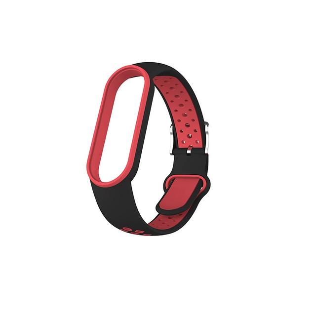 TEMU Replacement Double-colored Tpu Wristbands For Xiaomi Mi Band 5, 6, And 7