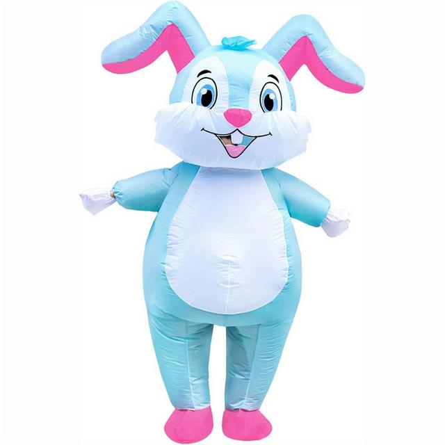 TEMU Costume Gonflable de Lapin de Pâques - Costume de Lapin Mascotte - Costume de Lapin Unisexe Corps