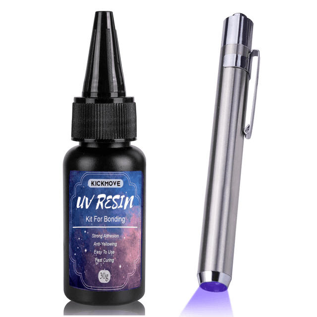 TEMU Resin Kit With Light, Fast Drying Beginner-friendly Kit, Bonding & Repairing , 30g/ 1oz Clear Glue With Penlight For Resin, Plastic, Glass, Acrylic