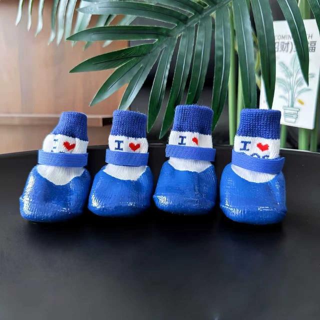 TEMU 야외 활동을 위한 강아지 신발, 먼지 및 물로부터 보호, 발 보호 커버로 긁힘 방지, 미끄럼 방지 하이탑 내구성 신발 (강아지 산책용)