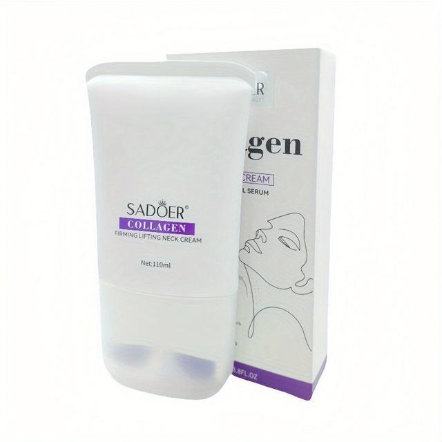 TEMU Sadoer Collagen Firming Lifting Neck Cream Roller, Moisturizing And Nourishing Neck Skin, Looking And Beautiful