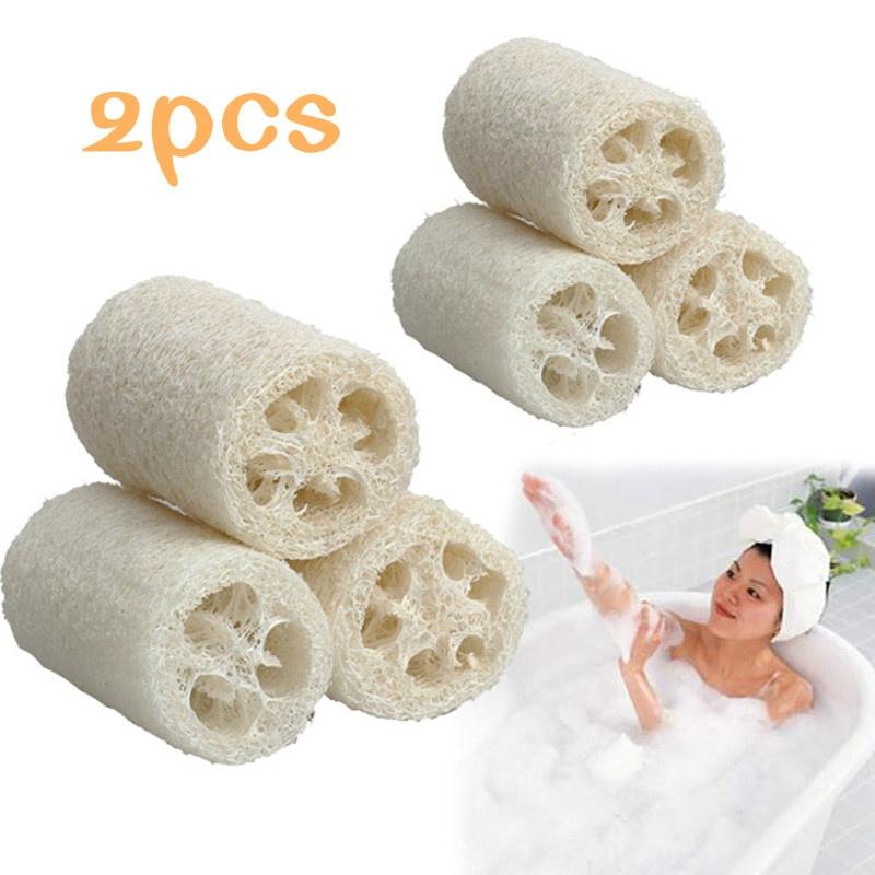 TEMU 2pcs/set Bath Body Shower Sponge Scrubber Loofah Bathing Body Sponge Scrubber