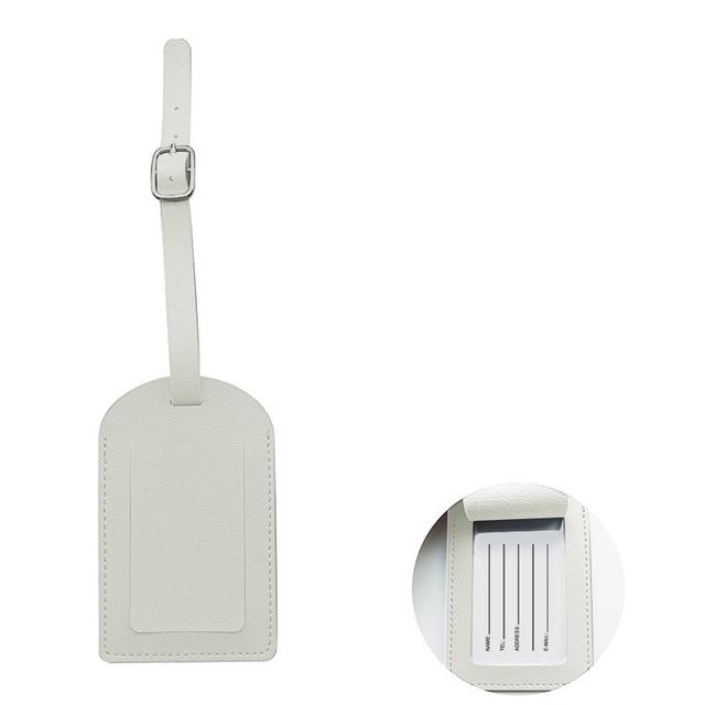 TEMU Personalized Logo/name/address/phone/email Luggage Tag - Suitcase Id Holder, Lightweight Travel Label For Carry-on & Checked Bags, Business Or (//) - Free Labeling)