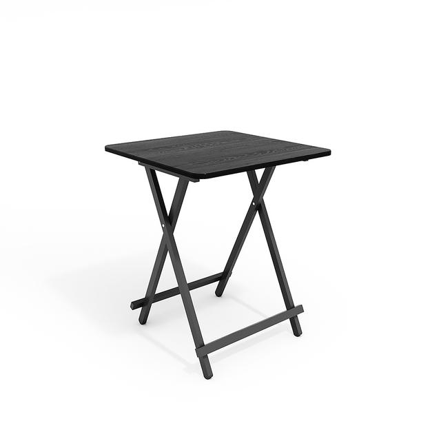 TEMU Space-saving Folding Dining Table, Wood Top & Metal Legs, Ideal For Small , 23.62*23.62*29.13 Inch