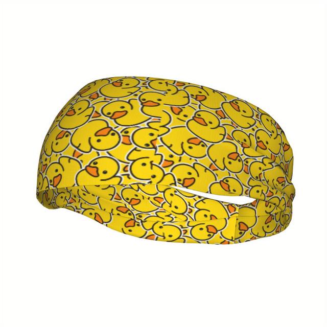 TEMU 1pc Abstract Unisex Sports Headband - Sweat-wicking, Stretchy & Breathable Polyester, Perfect For Yoga, Gym, Running & Outdoor Activities.