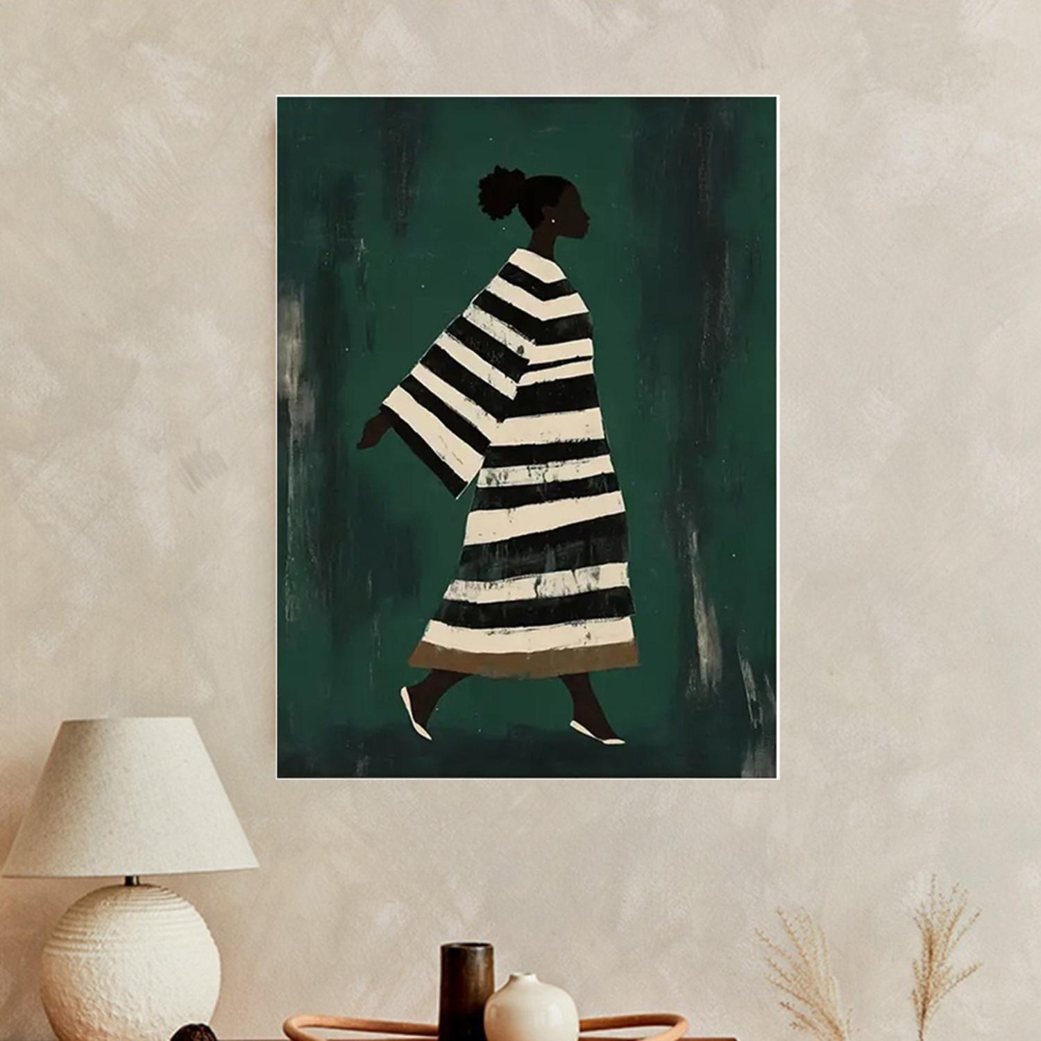 TEMU عمل فني مطلي يدويًا من قبل فنان، يستخدم ملمس الرسم الزيتي، بتصميم خلفية خضراء بسيطة، عمل فني بملمس قماشي، أو بدون إطار أو مع إطار داخلي. كهدية رقيقة