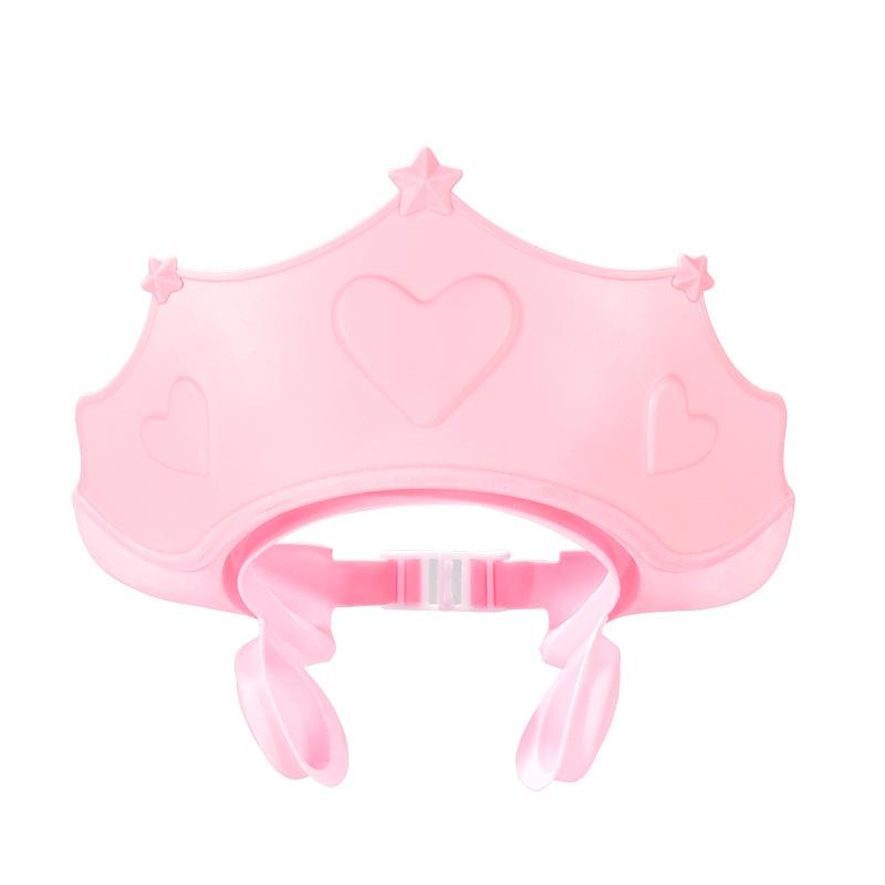 TEMU 1pc Adjustable Crown Ear Protection Bath , Suitable For And Shampoo Caps, Hair Washing Caps, Bathing Caps