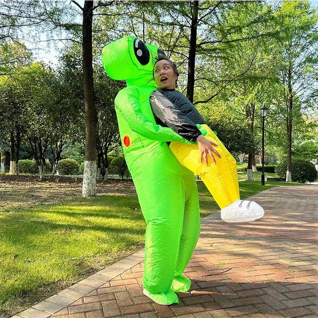 TEMU [funny Suit] Inflatable Cuddle Suit, Funny Creative Cartoon Doll Outfit| Halloween Christmas Larp Party Supplies Photography Props, Stage Performance Accessories, Perfect Gift For Christmas