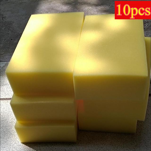 TEMU Set Of 10 Large Sponges Designed For Car Washing, Featuring Water Absorption And High Density, Suitable For Waxing And Cleaning Vehicles And Home Surfaces