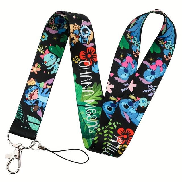 TEMU 2d 1pc Stitch Neck Hanging Ribbon Mobile Phone Additions Id Hanging Rope