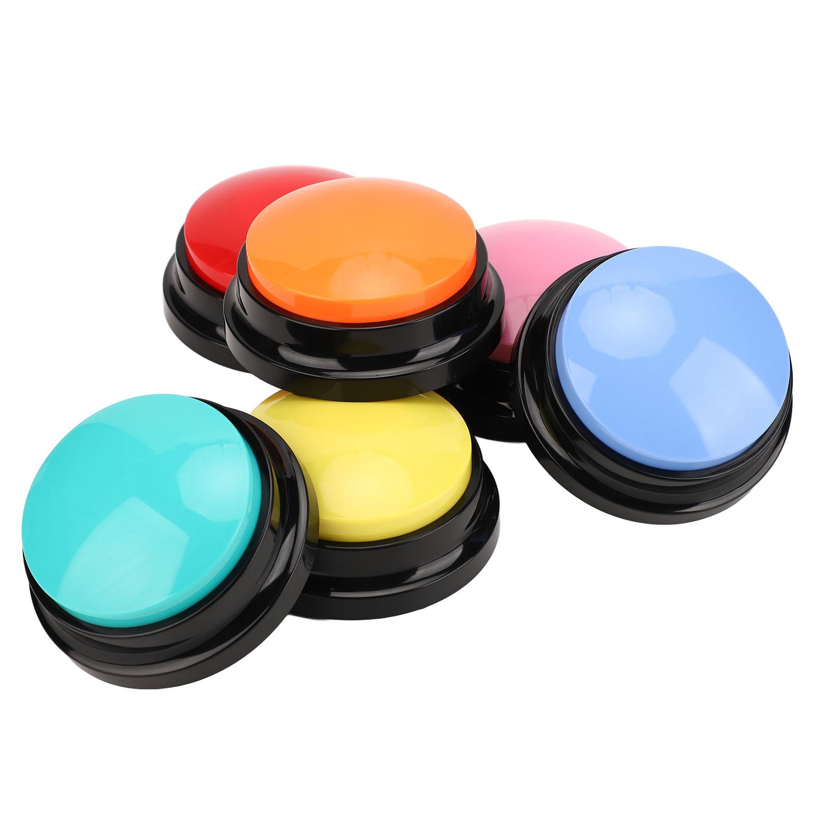 TEMU 6pcs 6 Recording Button Dog Record Button Multifunction Portable Record Talking Buttons For Pets For Communication Pet Training Buzzer