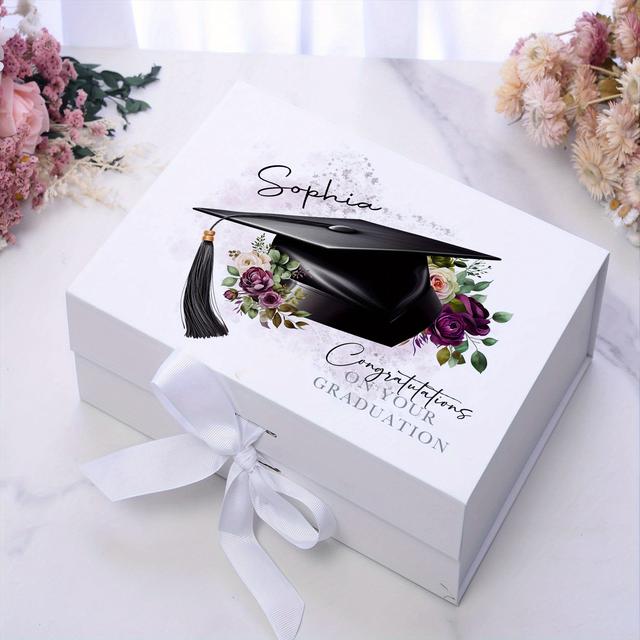 TEMU 1pc Personalized Graduation Box, Customized Name, Graduation Congratulations Gift Box, Graduation Souvenir Gift Box, Perfect For A 2025 Graduation Party
