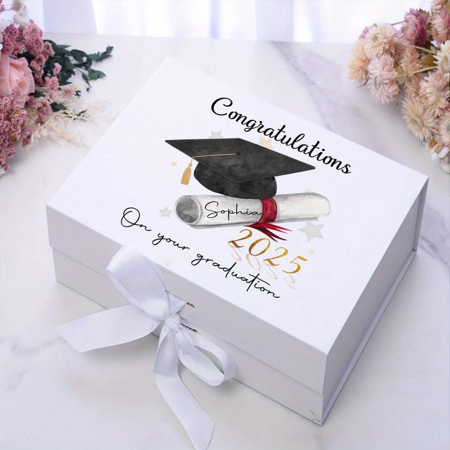 TEMU Single Customized Graduation Box, Personalized Name, Gift Box For Graduation Congratulations, Souvenir Gift Box For Graduates