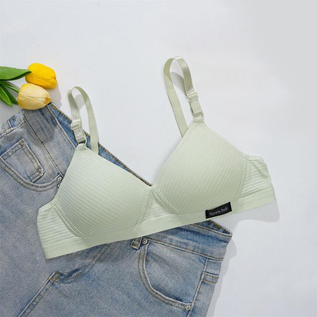 TEMU ' Full-cup Bras | Wire-free, Adjustable Straps, Non-removable Padded Cups, Shockabsorbing Fabric, Essential For Sports Training