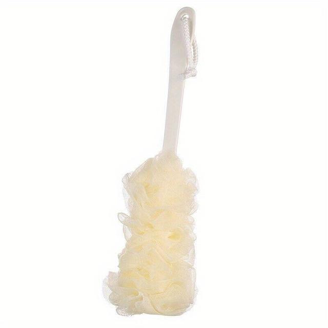 TEMU 1pc Long Handle Hanging Soft Mesh Back Body Bath Shower Scrubber Brush Sponge For Bathroom Shower Brush