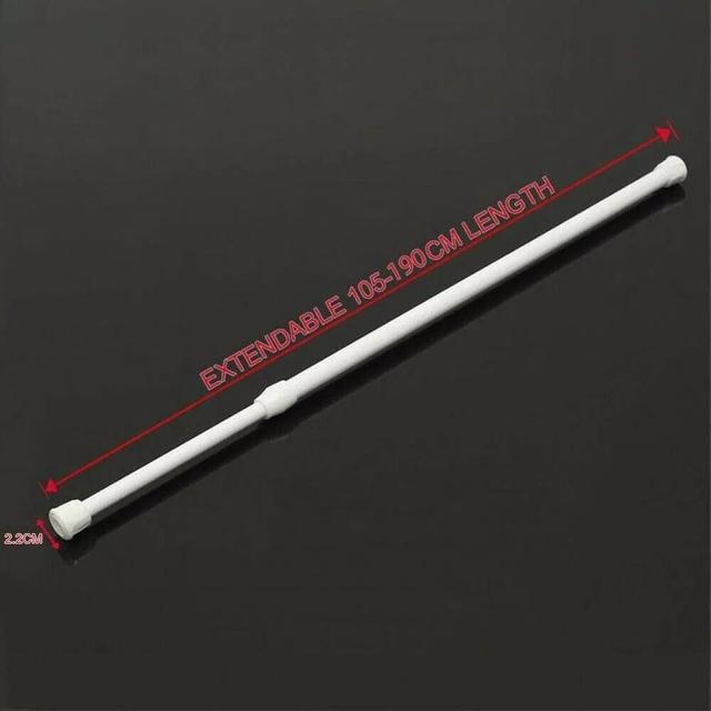 TEMU Extendable Spring Rods Loaded Telescopic Net Tension Curtain Rail Pole Net