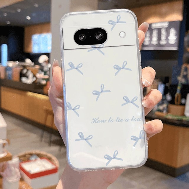 TEMU Google Pixel 9 9Pro XL 8 8A 8Pro 7 7A 7Pro 6 6A 用のグレーの弓型クリアフォンケース。透明で耐衝撃性、落下防止の保護カバーシェル。