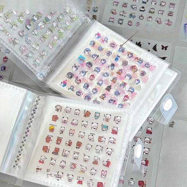 TEMU 7500 Cartoon Small Nose Stickers Storage Book Cartoon Themed High Quality Self Adhesive Diy Journal Decoration Scrapbooking Material Sticker Pack