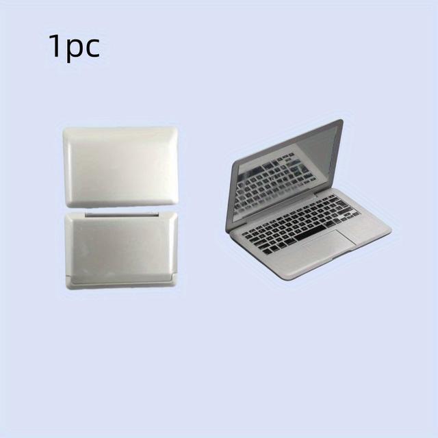 TEMU 1ks kreativní mini notebook s malým zrcadlem na líčení, domácí praktická dekorativní figurína, přenosné a skládací zrcadlo na líčení, ideální pro venkov a cestování