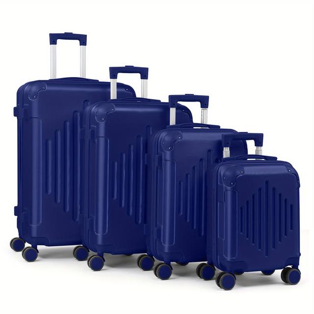 TEMU Ensemble de bagages rigides 4 pièces avec protège-, 16/20/24/28 pouces, roues pivotantes 360°, grande légère, valise de voyage à main
