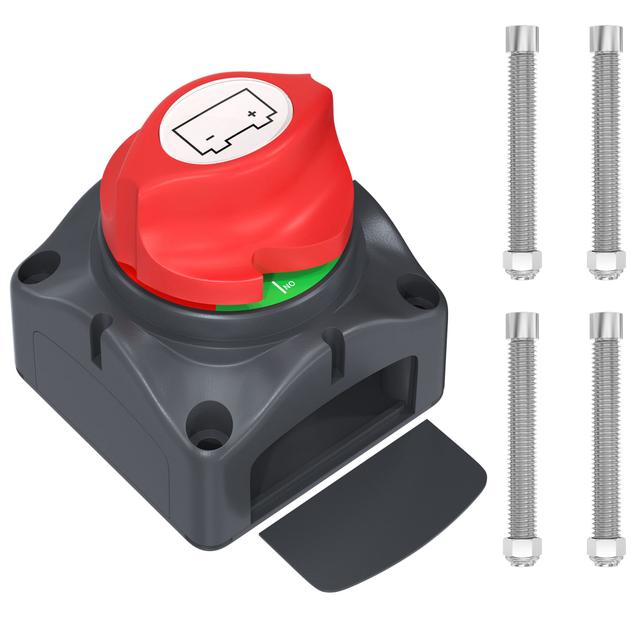 TEMU 12v Heavy Duty Battery Power Switch Disconnect Isolator For Cars, Rvs, And Marine Boats ()