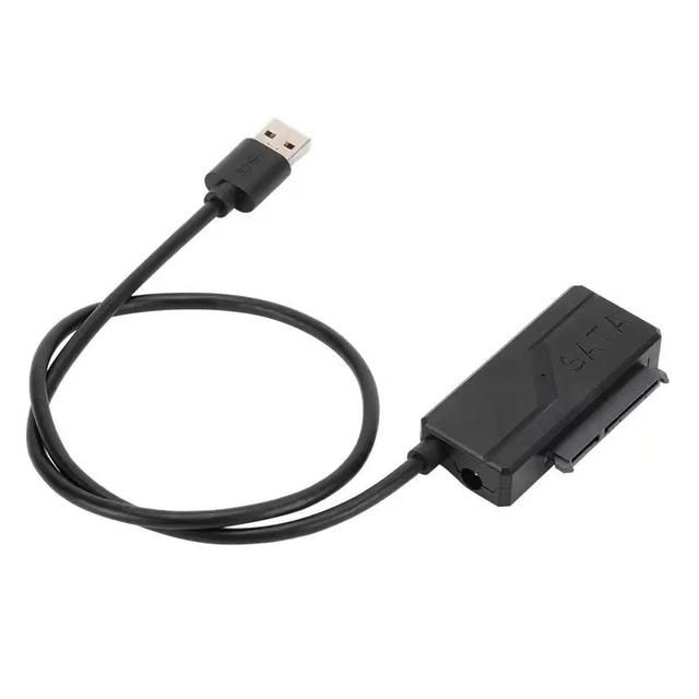 TEMU Usb 3.0 To Sata Adapter Cable, Universal Sata To Ssd/hdd Converter For 2.5" And 3.5" Hard Drives