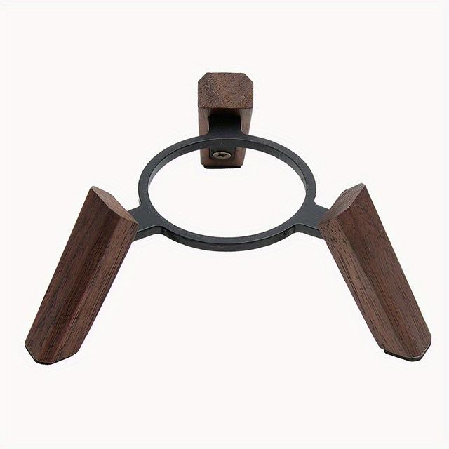 TEMU Support élégant en bois pour avec cadre en métal - Support de haut-parleur de bureau décoratif encombrant pour Apple HomePod, | Support de haut-parleur moderne | Base en bois durable, Support de