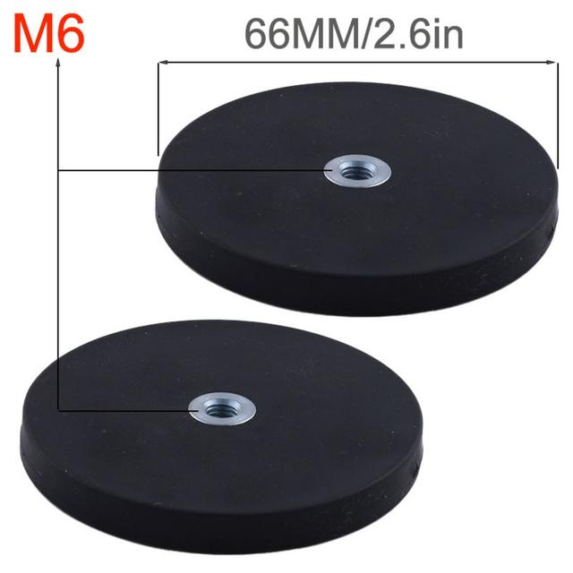 TEMU 4 шт. Магнітний кріплення для світлодіодної панелі 88/66/43 мм, болтовий тримач, кронштейн для роботи на позашляховиках та квадроциклах