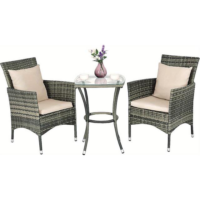 TEMU 3pcs Patio Furniture Set Table & Chairs Garden