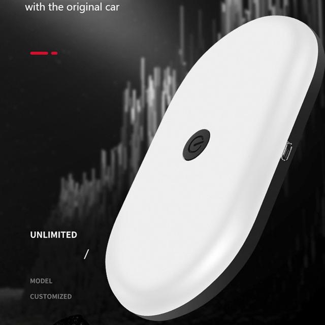 TEMU 1pc Rv Car Reading Light Lamp Dome Car Magnet Led Ceiling Usb Charging Reading Light Roof Car Accessories