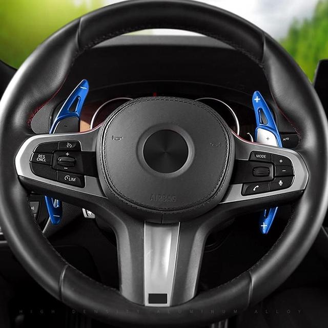TEMU Aluminiumlegierung Paddle Shifter Verlängerung für BMW 3'G20/5'G30/6'G31/7'G11/8'G14/X3 G01/X4 G02/X5 G05/X6 G06/X7 G07/Z4 G29 (G-Serie), Metall Lenkrad Paddle Shifter