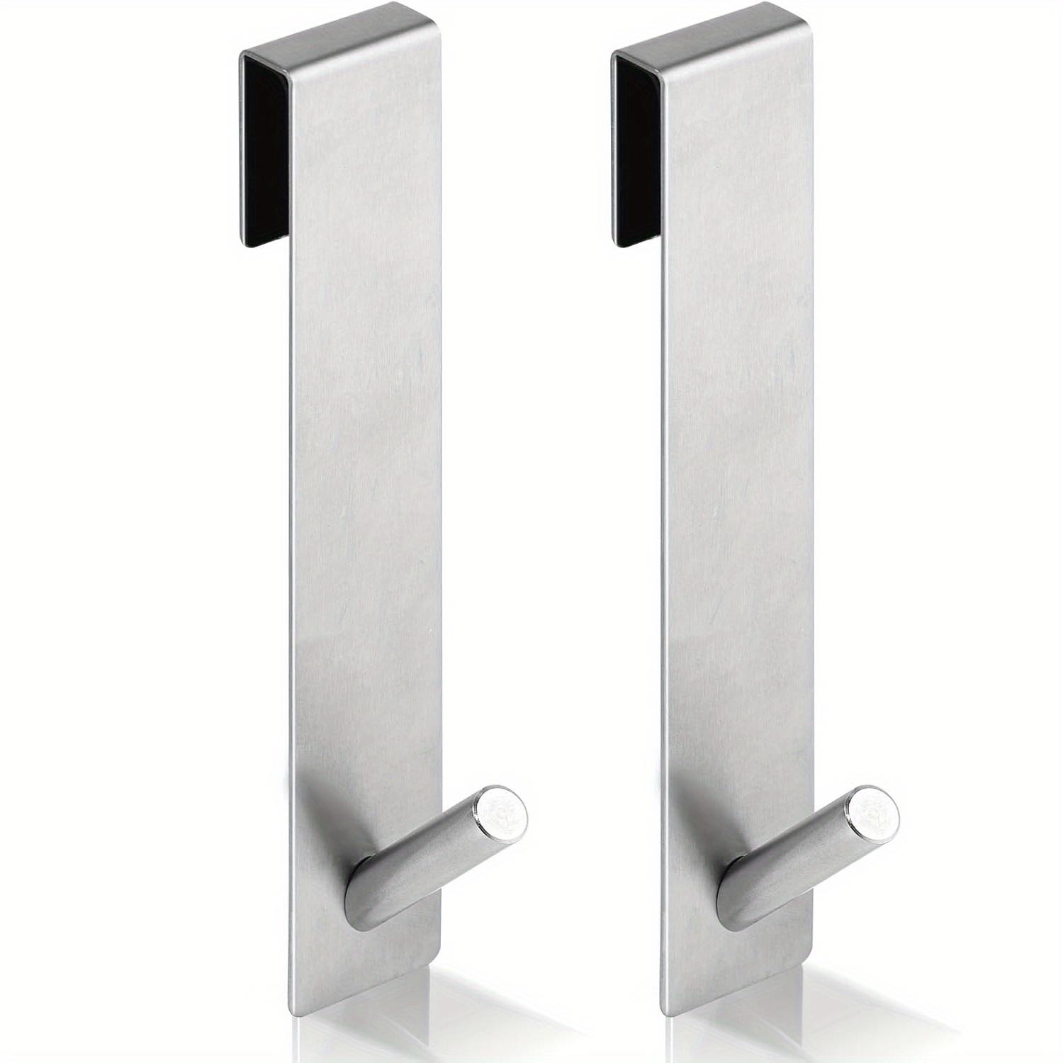 TEMU 2pcs Brushed Golden Frameless Wall-mounted Bathroom Hooks | Curved Design With Spherical , Space-saving , Suitable For Glass Doors, Shower Curtain Rods, Towel Racks - , Anti-corrosion