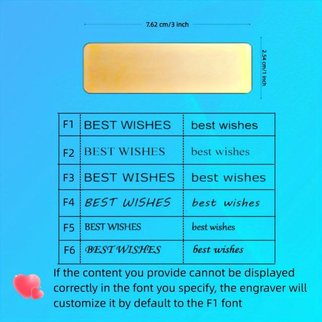 TEMU 1pc Custom Engraved Stainless Steel Name Plates - Personalized Office & Signs, Commemorative Tags, Public Warning Signs, Message Tags - Easy Adhesive (multiple Styles Available