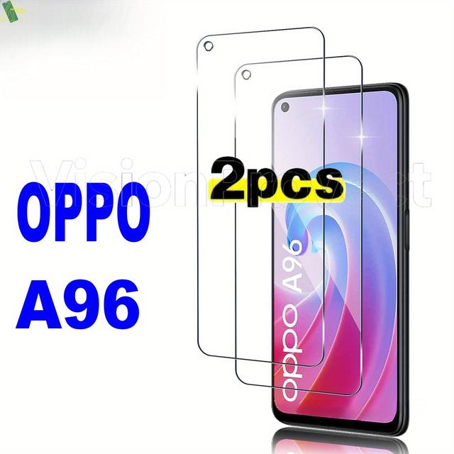 TEMU For Oppo A96, Hd Tempered Glass Film 2pcs 9h 0.