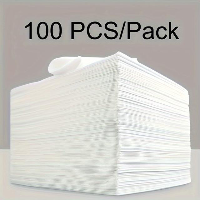 TEMU 100 Pack Disposable Massage Sheets - Soft And Non-woven Fabric, 68.58cm X 170.18cm Suitable For Spa, Tattooing, Skincare & Relaxation - 100-pack Essential For Light Beige Care, Uniform Design