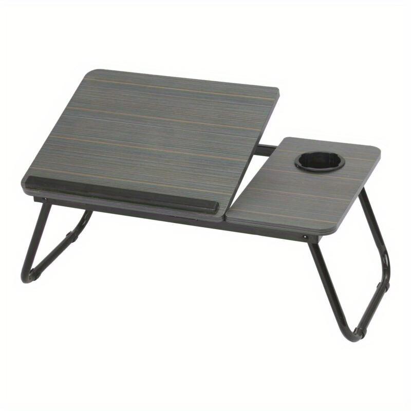 TEMU Faltbare Laptoptisch 55x32x25cm Notebooktisch Betttisch Notebook Laptop Bett Tablett Tisch Für Lesen Oder Frühstücks Mit Getränkehalter